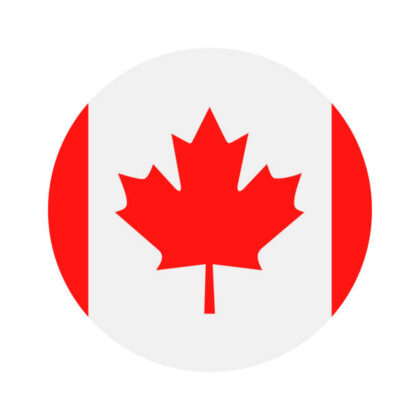 Canada - Round Flag Vector Flat Icon Canada - Round Flag Vector Flat Icon